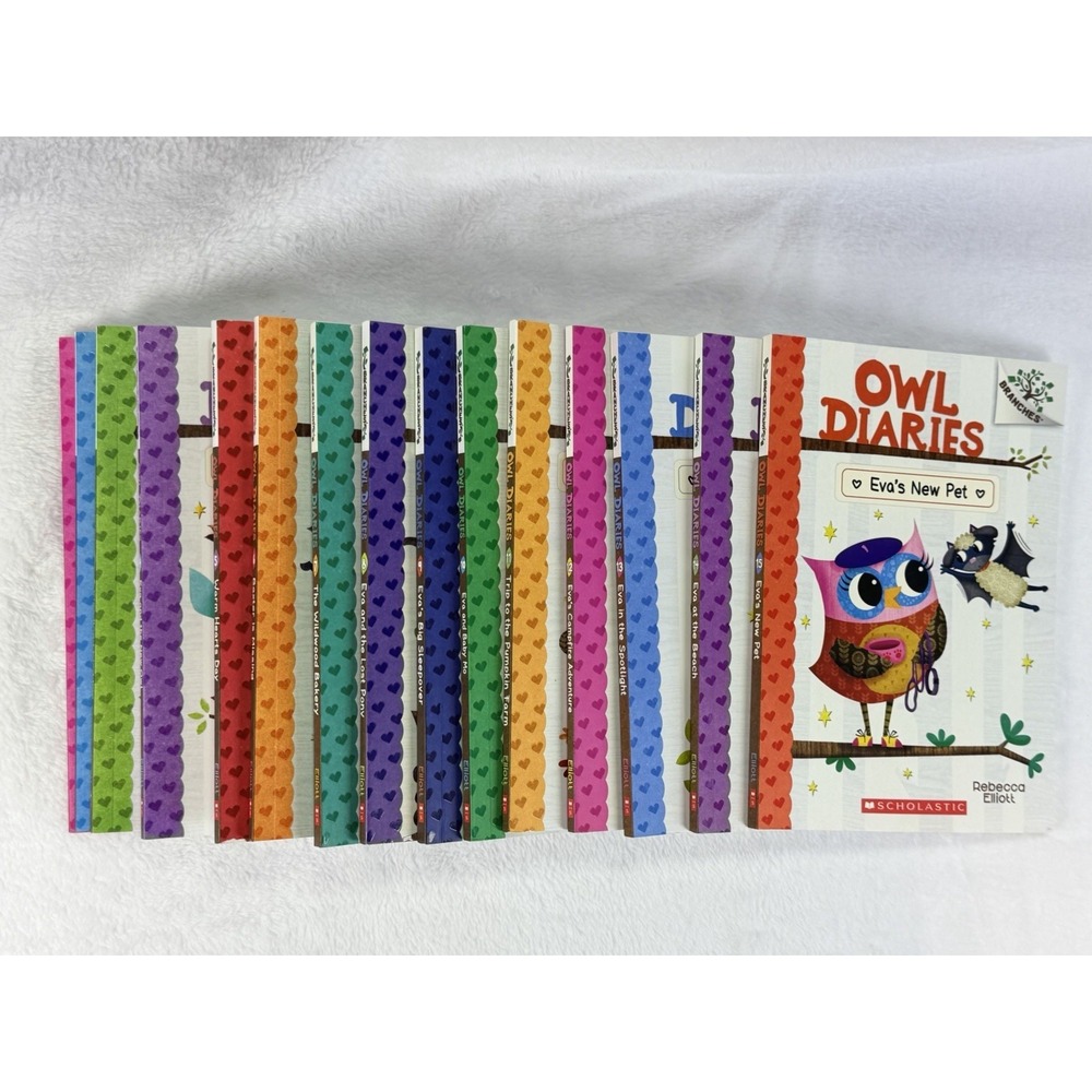 Owl Diaries Books 1-15 Complete Set Rebecca Elliott Early Reader Chapter Books